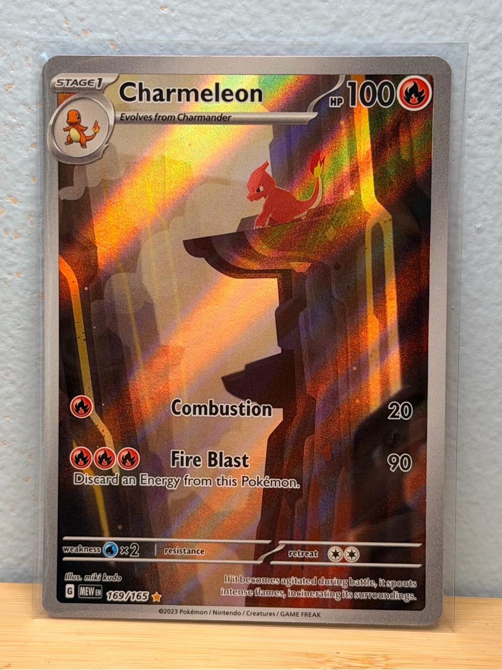 Pokemon TCG Charmeleon 169/165 151 Illustration Rare NM/M Raw Card